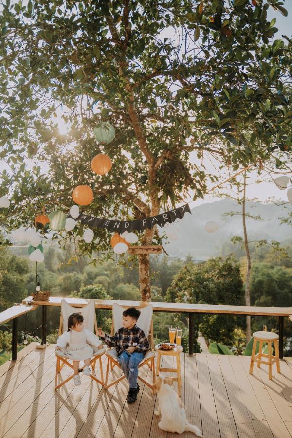 Micasa - Nha Gac Mai Tren Dinh Doi Villa Cao Bang Exteriör bild