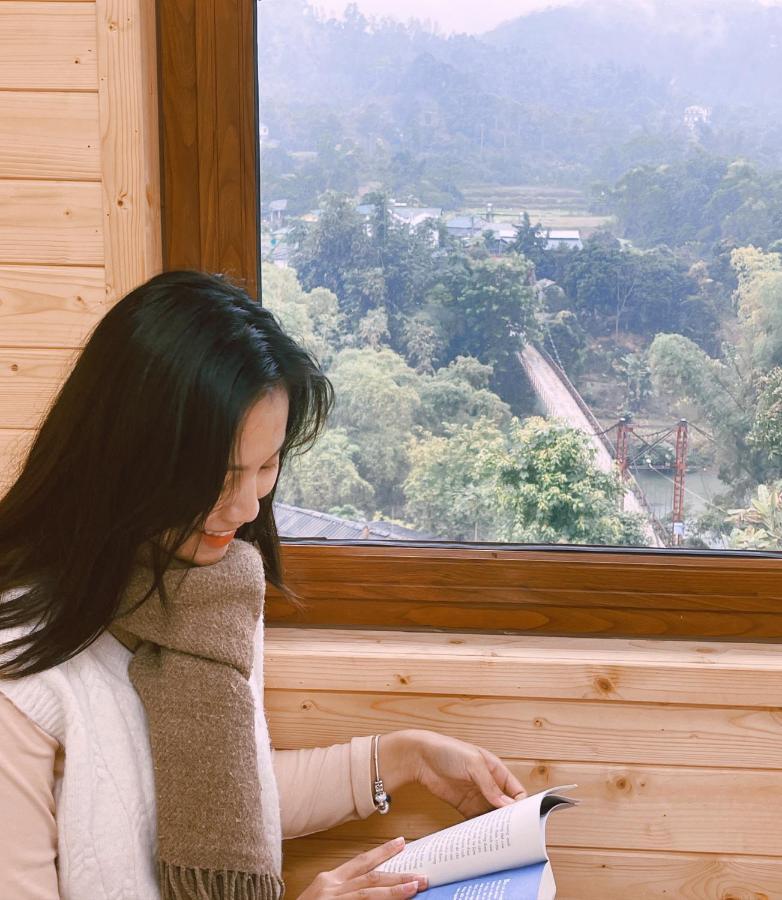 Micasa - Nha Gac Mai Tren Dinh Doi Villa Cao Bang Exteriör bild