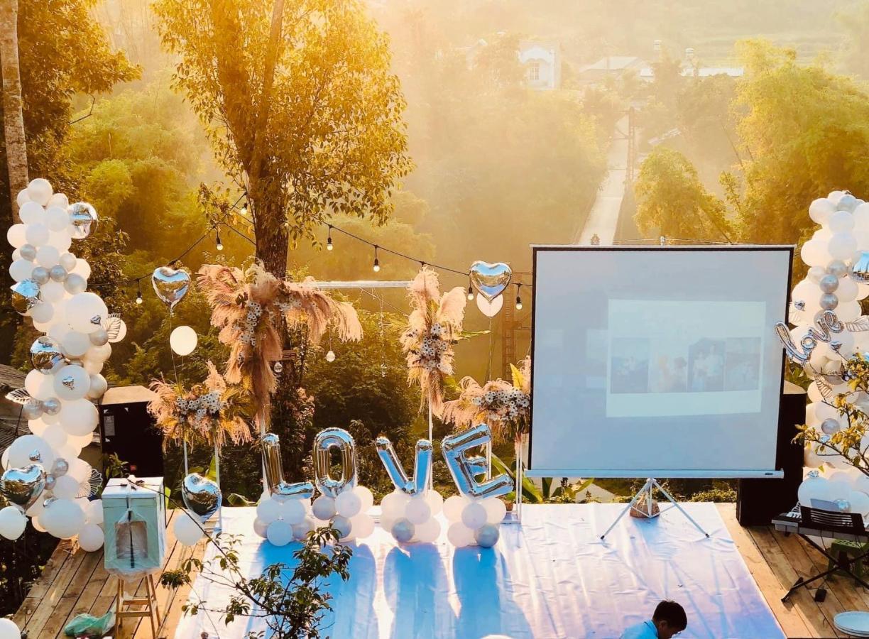 Micasa - Nha Gac Mai Tren Dinh Doi Villa Cao Bang Exteriör bild